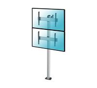 Supporto TV KIMEX Supporto da pavimento avvitabile per 2 TV 40''-65'' - Altezza 240 cm da 40 " a 65 ", portata max 100 kg, VESA max 200x200 min, 600x400 max