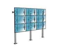 Supporto TV KIMEX Supporto da pavimento avvitabile per videowall per 9 schermi 45''-50'' da 45 " a 50 ", portata max 450 kg, VESA max 200x200 min, 600x400 max