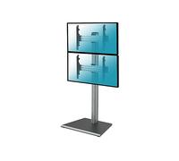 Supporto TV KIMEX Supporto da pavimento per 2 TV 40''-65'' - Altezza 175 cm da 40 " a 65 ", portata max 100 kg, VESA max 200x200 min, 600x400 max