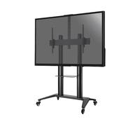 Supporto TV KIMEX Supporto da pavimento per schermo di videoconferenza 70''-120'' - Altezza 125-160cm - Nero da 70 " a 120 ", portata max 140 kg, VESA max 200x200 min, 1000x600 max