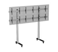 Supporto TV KIMEX Supporto da pavimento videowall con ruote per 6 schermi 50''-55'' - Altezza 240 cm da 50 " a 55 ", portata max 300 kg, VESA max 200x200 min, 600x400 max