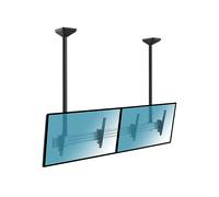Supporto TV KIMEX Supporto da soffitto menu board per 2 schermi 45''-55'' - Altezza 150cm da 45 " a 55 ", portata max 100 kg, VESA max 200x200 min, 600x400 max