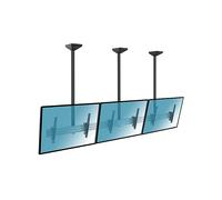 Supporto TV KIMEX Supporto da soffitto menu board per 3 schermi 50''-55'' - Altezza 150cm da 50 " a 55 ", portata max 150 kg, VESA max 200x200 min, 600x400 max