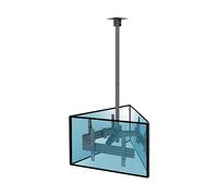 Supporto TV KIMEX Supporto da soffitto per 3 TV 32"-65" Altezza regolabile 86-325cm da 32 " a 65 ", portata max 90 kg, VESA max 100x100 min, 600x400 max