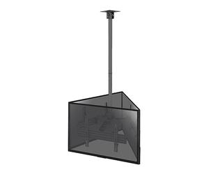 Supporto TV KIMEX Supporto da soffitto per 3 TV 50"-75" Altezza regolabile 86-325cm da 50 " a 75 ", portata max 135 kg, VESA max 100x100 min, 600x400 max