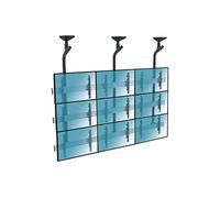 Supporto TV KIMEX Supporto da soffitto videowall per 9 schermi TV 50''-55'' da 50 " a 55 ", portata max 450 kg, VESA max 200x200 min, 600x400 max