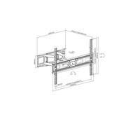 SUPPORTO TV LED/LCD 37-80 40KG AR-90 reg. RAMT AR-90