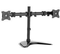 Braccio Supporto Da Tavolo Con Base Per 2 Monitor 13-27 Fino A 8 Kg A 3 Snodi