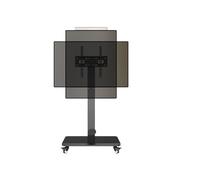 Supporto TV mobile girevole, da pavimento, multifunzionale(Zb-06black)