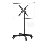 Supporto Tv Mobile Regolabile Per Tv Da 14-55 Pollici Carrello Con Ruote Altezza Regolabile Carico Massimo 66 Libbre Compatibile Con Vesa 400X400Mm Supporti Tv Universali