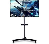 Supporto TV mobile su ruote, carrello per TV con staffa di montaggio per TV a schermo piatto, supporto universale per una facile mobilità e installazione