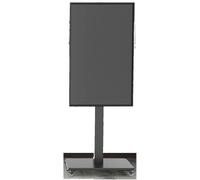 Supporto TV mobile su ruote per TV da 32-65 pollici, carrello con rotazione orizzontale/verticale dello schermo 400 x 400 mm, altezza regolabile, carrello portatile per TV per uso domestico e ufficio