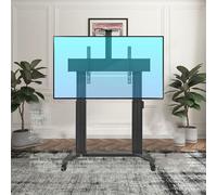 Supporto TV motorizzato - Carrello TV Mobile in Alluminio per schermi da 75 a 110 Pollici Fino a 300 libbre, Pannelli Piatti e curvi Smart LCD LED 4K, Supporto Resistente, VESA Max 1000x600 mm