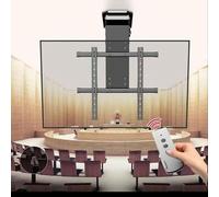 Supporto TV motorizzato con telecomando, staffa elettrica a soffitto e parete per una regolazione regolare dello schermo, ideale per l'installazione di home theater