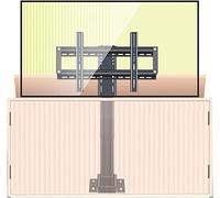 Supporto Tv Motorizzato Per Montaggio A Parete, Supporto Tv Elettrico Regolabile Con Impostazione Di Memoria, Piastra Posteriore Allargata, Design Con Spaziatura Dei Fori Regolabil