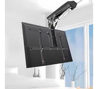 Supporto TV Motorizzato, Regolazione dell'angolo 0-85° supporto soffitto elettrico, Supporto tv soffitto motorizzato per TV da 32-70 Pollici, Fino a 45kg, Max VESA 600 x 400mm (32-70 inch Black)