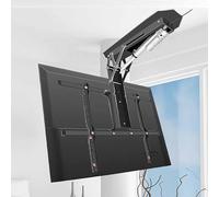 Supporto TV motorizzato, sollevatore elettrico a discesa TV con telecomando, 0-85 ° Flip Down supporto per tetto inclinato, ascensore automatico telescopico per Home Theater