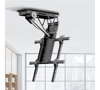 Supporto TV motorizzato - Staffa ribaltabile con telecomando, supporto elettrico a soffitto per TV da 50 a 90 pollici, angolo regolabile da 0 a 85 °, facile installazione