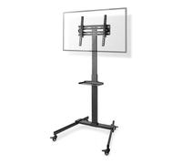 Supporto TV Nedis TVSM5100BK 32-55" Regolabile Altezza con Ruote Nero