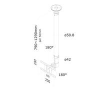 Supporto TV Neomounts FPMA-C100WHITE 10" 30" 12 kg