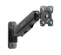 ONKRON Braccio per TV da 13 a 34 pollici - Supporto a Muro per TV Universale con Peso fino a 8 kg - Staffa Televisore con VESA 75x75 e 100x100 mm/Porta TV Girevole, Inclinabile e Rotativo G120-B Nero