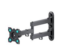 ONKRON Supporto da Parete per TV da 10 a 35 pollici - Braccio per Televisore con Peso fino a 20 kg - Sostegno TV Muro VESA 75x75-100x100 mm/Staffa per Televisore Inclinabile e Girevole R4-B Nero