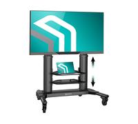 ONKRON Supporto TV da pavimento con Rotelle Mobile TV Universale con Ripiani Carrello porta TV Orientabile Piedistallo TV per schermi 40¨-80¨ fino 45 kg VESA max 700x400 mm