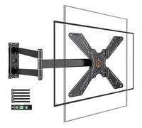 Supporto TV Parete Braccio Extra Lungo 850mm WHYFONE 180° Rotazione Supporto TV Monitor per LCD/LED da 32 a 75 Pollici, Braccio TVs Girevole Inclinazione Estensibile Fino a 50kg Max. VESA 600x400mm