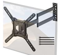 Supporto TV Parete con Braccio Extra Lungo 728mm per TV da 23-65 pollici, staffa TV angolare con supporto girevole e inclinabile a 180°, Max. VESA 400 x 400 mm, può reggere fino a 35KG