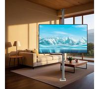 Supporto Tv Portatile Da Pavimento - Supporto Da Pavimento Con Telaio Girevole A 360 Gradi Per TV LCD, Supporto Da Parete Girevole Per TV, Adatto Per Schermi LED Da 32-75 Pollici(110-135cm)