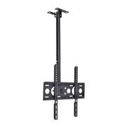 Supporto TV Regolabile da soffitto, Rotazione e inclinazione a 360°, Supporta TV da 32-55 Pollici, carico Massimo 50 kg, Lunghezza telescopica 2 m, Montaggio a Parete e soffitto (2 m)
