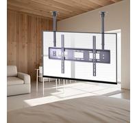 Supporto TV Regolabile Da Soffitto - Supporto Da Parete Per TV, Doppia Barra Di Inclinazione Regolabile, Per Schermi LED Di Grandi Dimensioni Da 55-86 Pollici