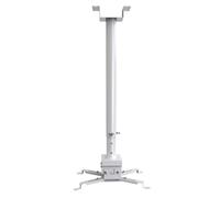Supporto TV Regolabile da soffitto, Supporto per proiettore, Multifunzionale, Regolabile, allungabile, Fisso, Bianco-0,5