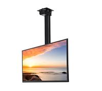 Supporto TV Regolabile in Altezza - con Regolazione della Distanza Sinistra e Destra, Telecomando e Doppio Interruttore di Controllo Supporto TV motorizzato da soffitto (telescopico 100 cm)