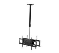 Supporto TV regolabile: staffa di supporto su entrambi i lati, design inclinabile e girevole, compatibile con TV da 32-70 pollici, supporto TV a soffitto regolabile in altezza per un'esperienza visiva