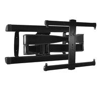 Sanus, supporto da parete per TV fino a 90", finitura nera spazzolata con design FluidMotion per estensione liscia, inclinabile