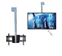 Supporto TV Soffitto Regolabile Motorizzata, Sollevatore TVs Elettrico Telescopico, Motorizzato Sollevamento TV Staffa Con Telecomando, Per TVs Schermo LED 26-70 Pollici(70cm)