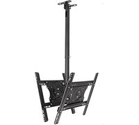 Supporto TV sospeso, Supporto TV da Parete e soffitto Regolabile Multifunzione, per TV da 32 a 55 Pollici, Staffa Girevole e inclinabile, Fino a 176 libbre, Supporto TV 400x400 mm