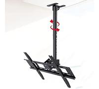 Supporto TV sospeso, Supporto TV da soffitto Multifunzione Girevole e inclinabile a 360°, Regolazione dell'altezza Teles, per TV da 40 a 70 Pollici, Supporto TV Girevole e inclinabile
