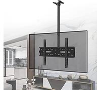 Supporto TV sospeso, Supporto TV Multifunzione da soffitto, Supporto TV telescopico da soffitto per TV a Schermo Piatto da 40 a 70 Pollici, Design inclinabile e Girevole, Supporto TV con Fissaggio a