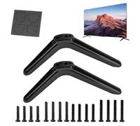 Supporto TV - Supporti di fissaggio per TV, 2 pezzi, supporto TV, nero opaco, universali, per camera da letto, appartamento, soggiorno, ufficio
