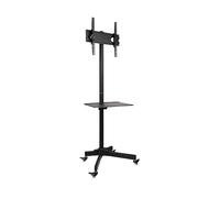 ICA-TR21 - TV stand with castors, 23 - 55'', shelf, black