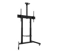 Supporto TV TooQ AQUILES pavimento ruote regolabile 60-100 pollici nero