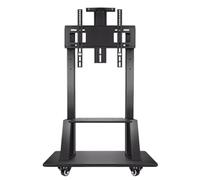 Supporto Tv Universale Con Ruote - Carrello Tv Mobile Da Pavimento Per Tv Al Plasma E A Schermo Piatto Da 32"-80" - Altezza Regolabile, Base Robusta, Facile Mobilità