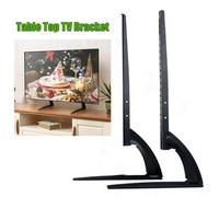 Supporto TV universale da 32-70 pollici Altezza regolabile Display LCD a LED Gambe Piedi Supporto Porta televisore durevole Nero