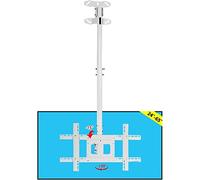 Supporto TV Universale Multifunzione da soffitto, con Altezza Regolabile da 24 a 65 Pollici, per TV a Schermo Piatto LCD LED al Plasma, Fino a 47 kg, Supporto TV VESA 600x400 mm.