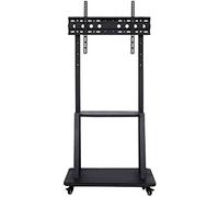 Supporto Tv Universale Per Tv Da 50 A 86 Pollici, Staffa Per Montaggio A Pavimento In Acciaio Inossidabile, Supporti Per Tv E Giradischi Neri