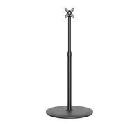 Supporto TV universale regolabile per TV da 14-30 pollici, supporto da pavimento regolabile in altezza con base rotonda, perfetto per l'uso ad angolo e camera da letto, design robusto ed elegante.