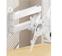 Supporto TV Universale Retrattile, Supporto Da Parete, Carico Fino A 15 Kg, For Monitor LCD Da 14 A 37 Pollici, Supporto Di Espansione For TV(White 14-37inch)