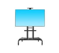 Supporto TV Verticale Carrello TV mobile Display Supporto da pavimento for trasmissione in diretta Supporto TV da 32-80 pollici Espositore mobile for conferenze Supporto TV A Parete(55-80in)